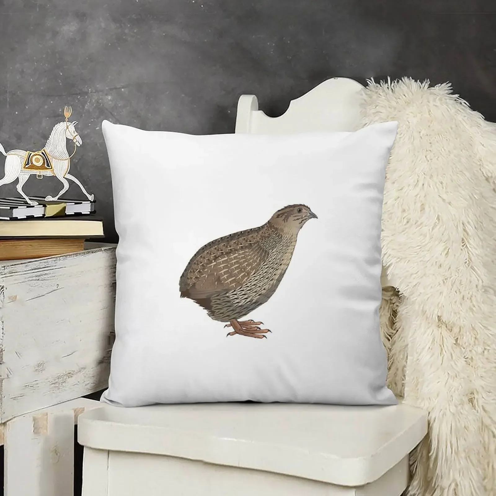 Coturnix Quail Throw Pillow autumn pillowcase Ornamental Pillow pillow