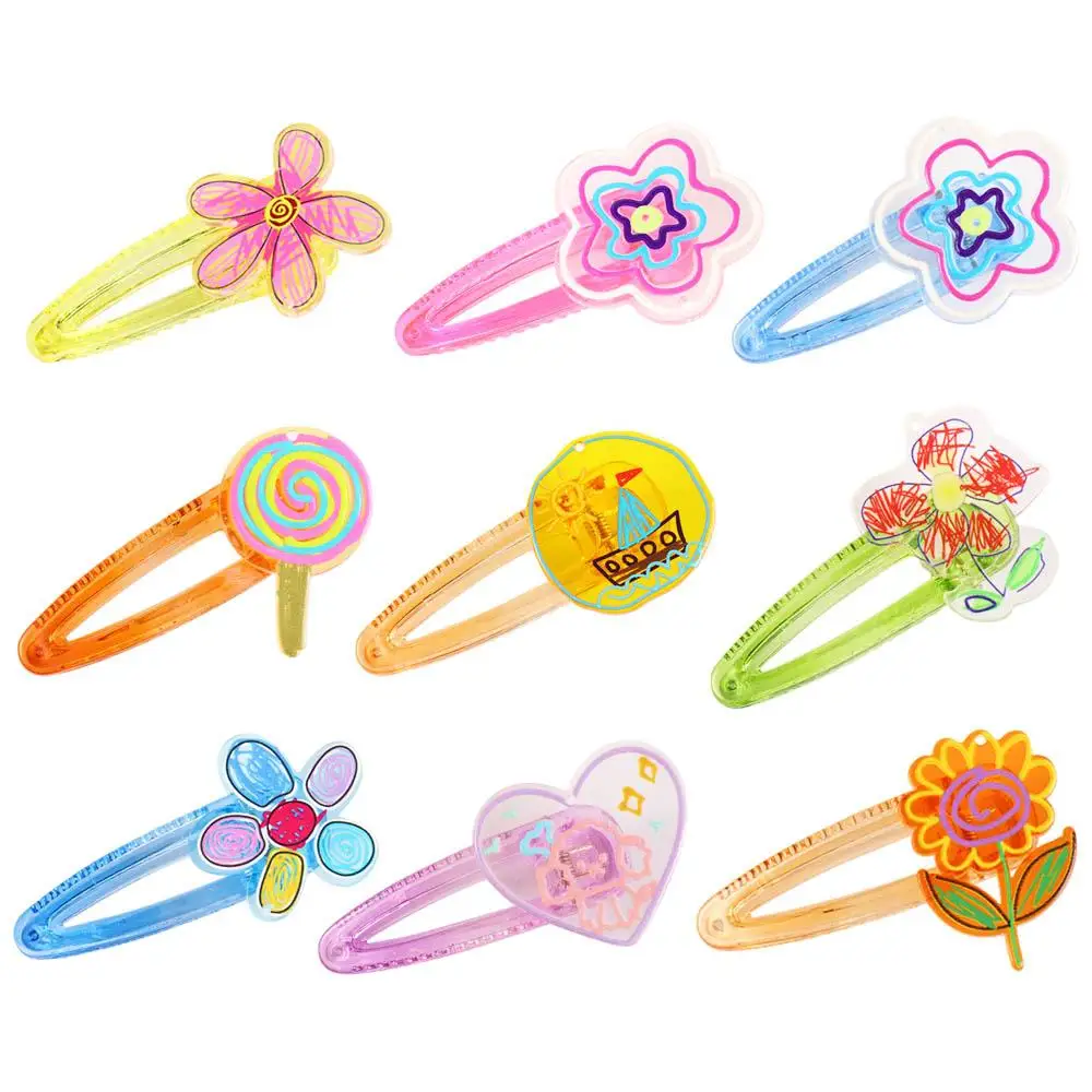 Hair Accessories Girl's Headdress Spring Summer Duck's Beak Hairpin Women's Small Barrette Side Hair Grip Flower Hair Clip