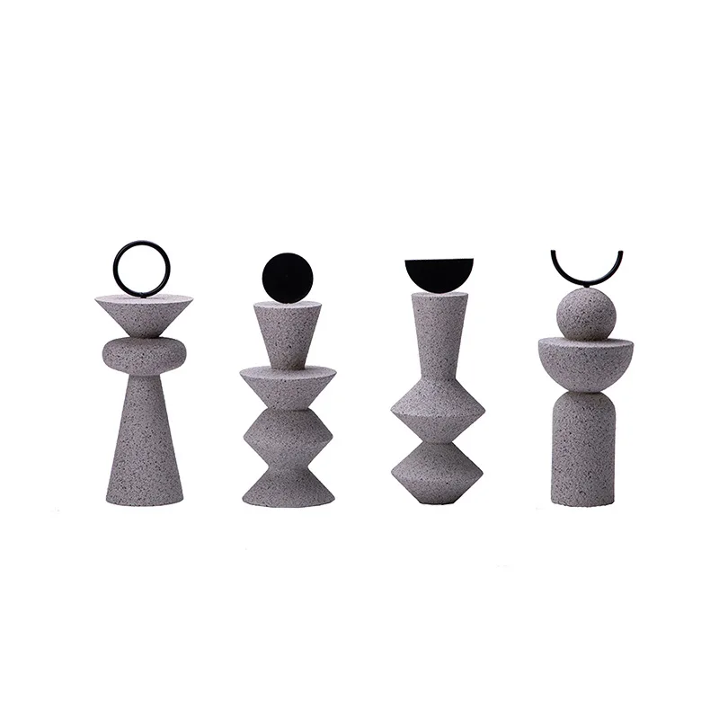 

Sonata series, black abstract villain creative sandstone ornament, modern resin crafts