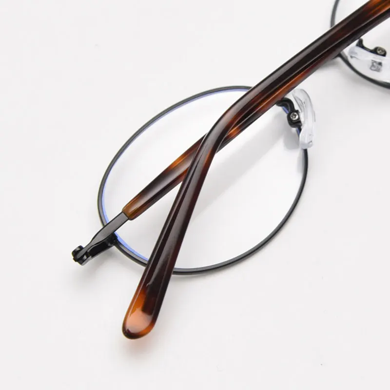 Mimiyou Retro-Stil Ovale Brillengestelle für Damen, Blaulichtfilter Optische Brillen für Herren, Brillengestell mit Klaren UV400 Computerbrillen – Detail 9