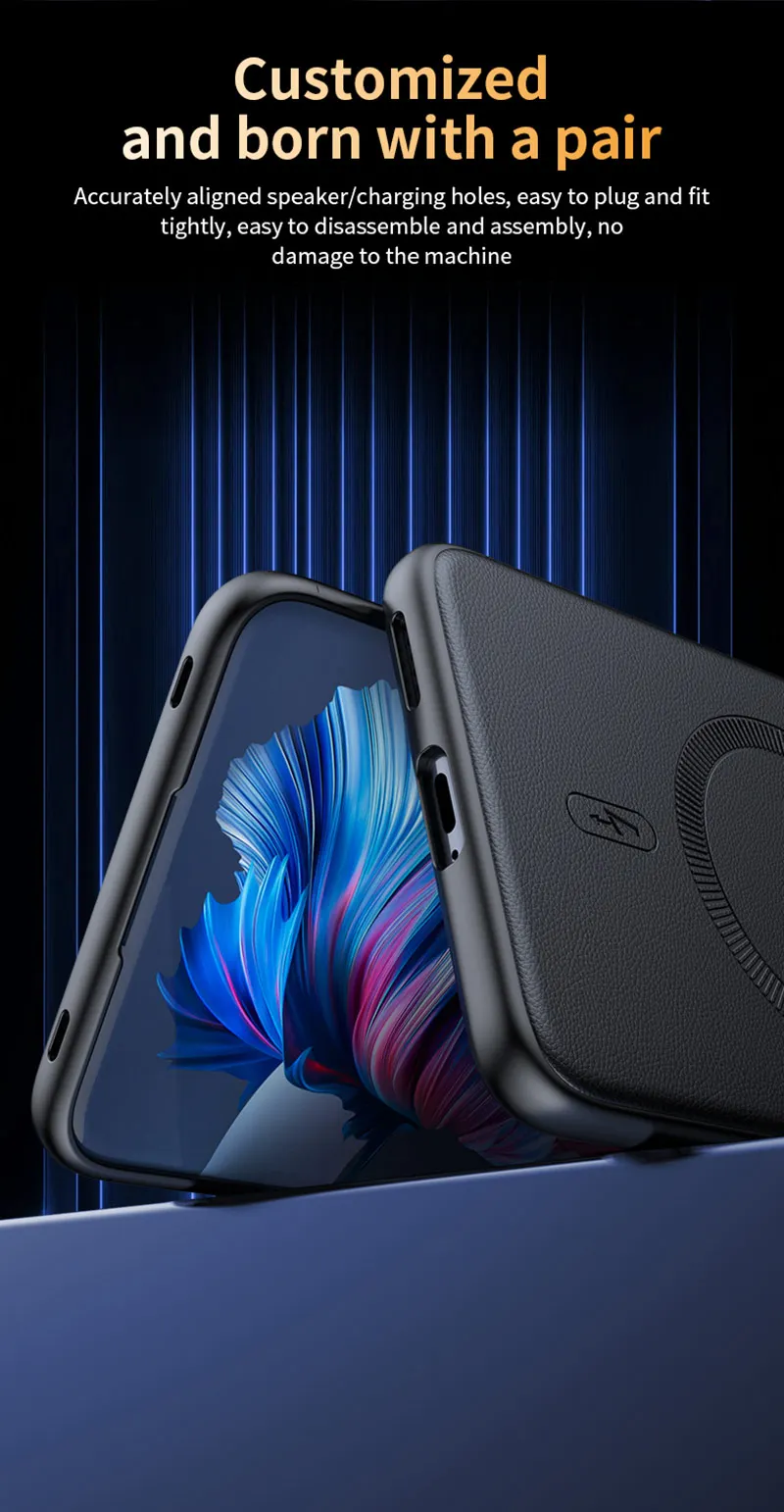 Für OPPO Find X10 Pro Max: Magnetische Schutzhülle aus Leder, Anti-Fingerabdruck, rutschfest, aus PC+TPU. – Detail 18