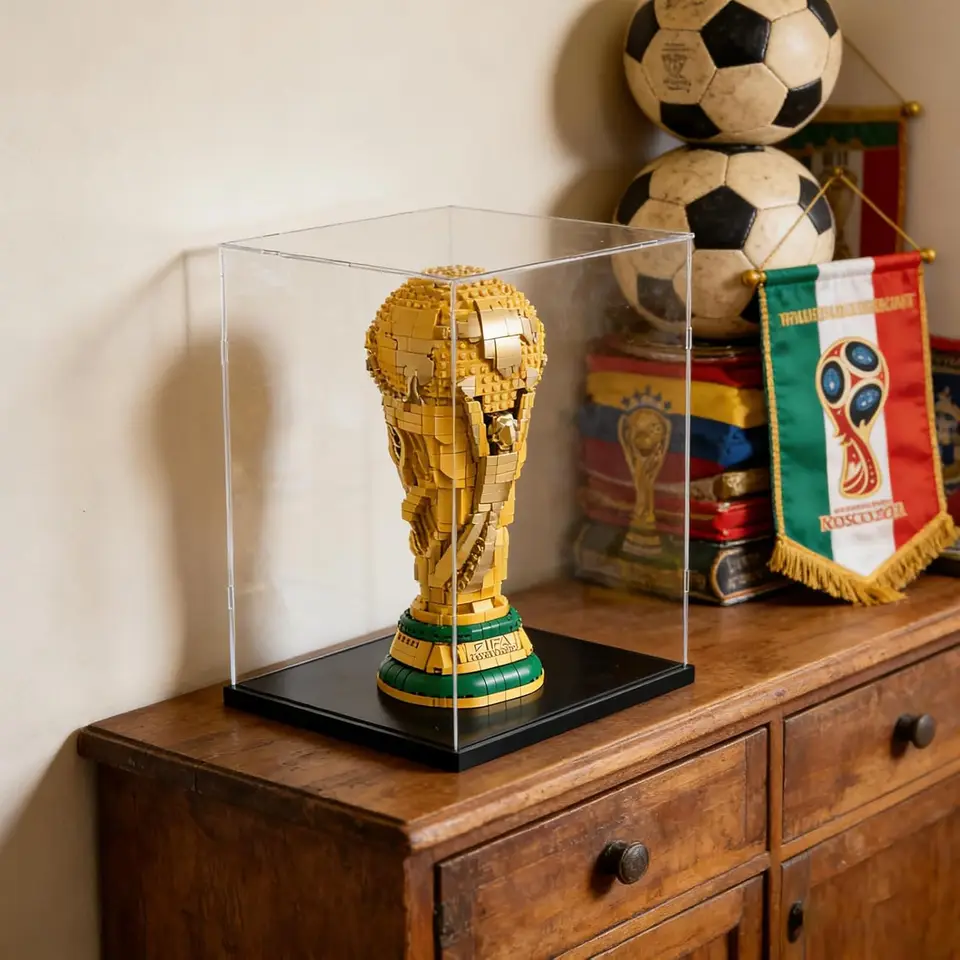 No LEGO, Just Box)Display Case Box for Lego 43020 Editions FIFA