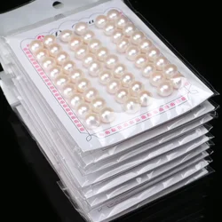 3A 4A 2.5-14mm Natural Pearl Bread Half Hole Round Button Pearls Freshwater Beads For Jewelry Making DIY Earrings Accessories