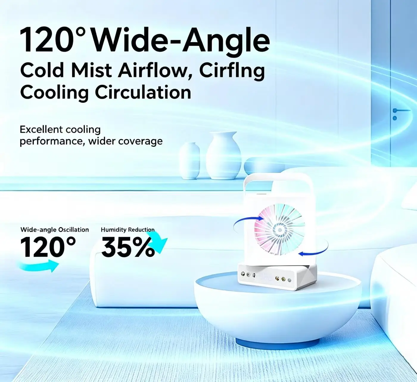 

New Desktop Fan for Home Use Silent High Air Volume USB Three in One Rechargeable Multifunctional Portable Bluetooth Speaker