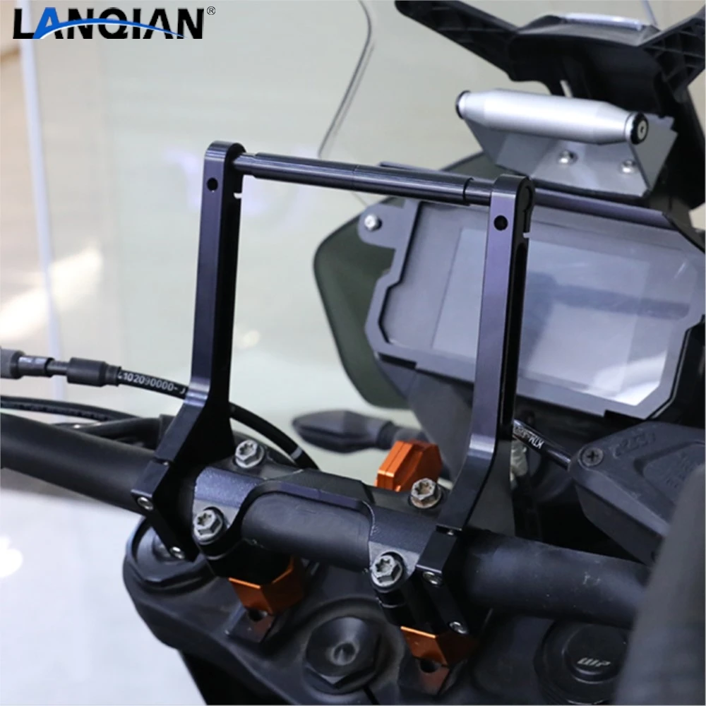 

Кронштейн для крепления GPS-навигатора для Yamaha Tenere 700, Honda, Suzuki, Kawasaki, BMW F2R Laba7, 12-мм зажим для крепления на руль, держатель для навигации