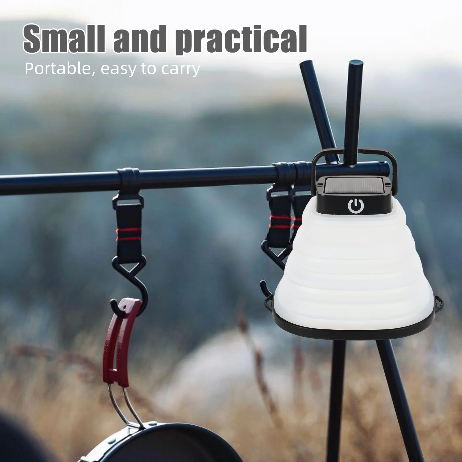 折りたたみ式-usb-充電式キャンプランタンポータブルテントライトソーラー防水緊急ランプハンドル-led-屋外ハイキング釣り