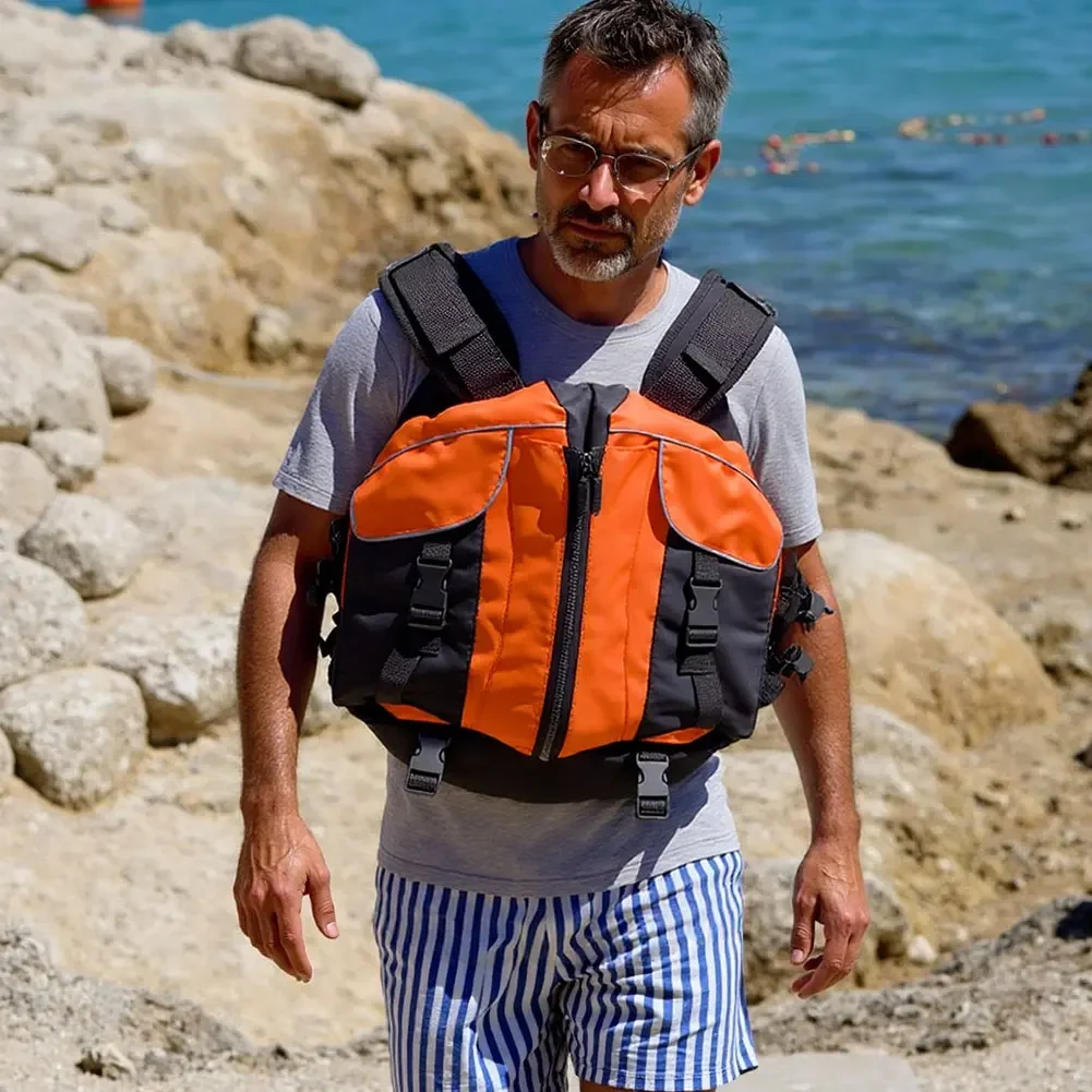 

Спасательный жилет для водных видов спорта, прочная ткань Оксфорд, универсальный для каноэ, каяков, плотов, надувных лодок, плавания, рыбалки