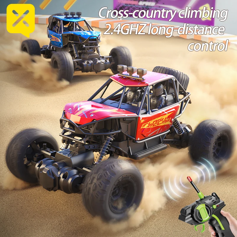 KAVOWORLD 2.4GHz RC Car Off-Road Monster Truck, 4WD/6WD Remote Control Climbing Car with Long-Stroke Shock Absorber, Bigfoot Tires, All Terrain RC Vehicle Toy for Adult Boyfriend Gift, Multiplayer Racing No Interference Party Games