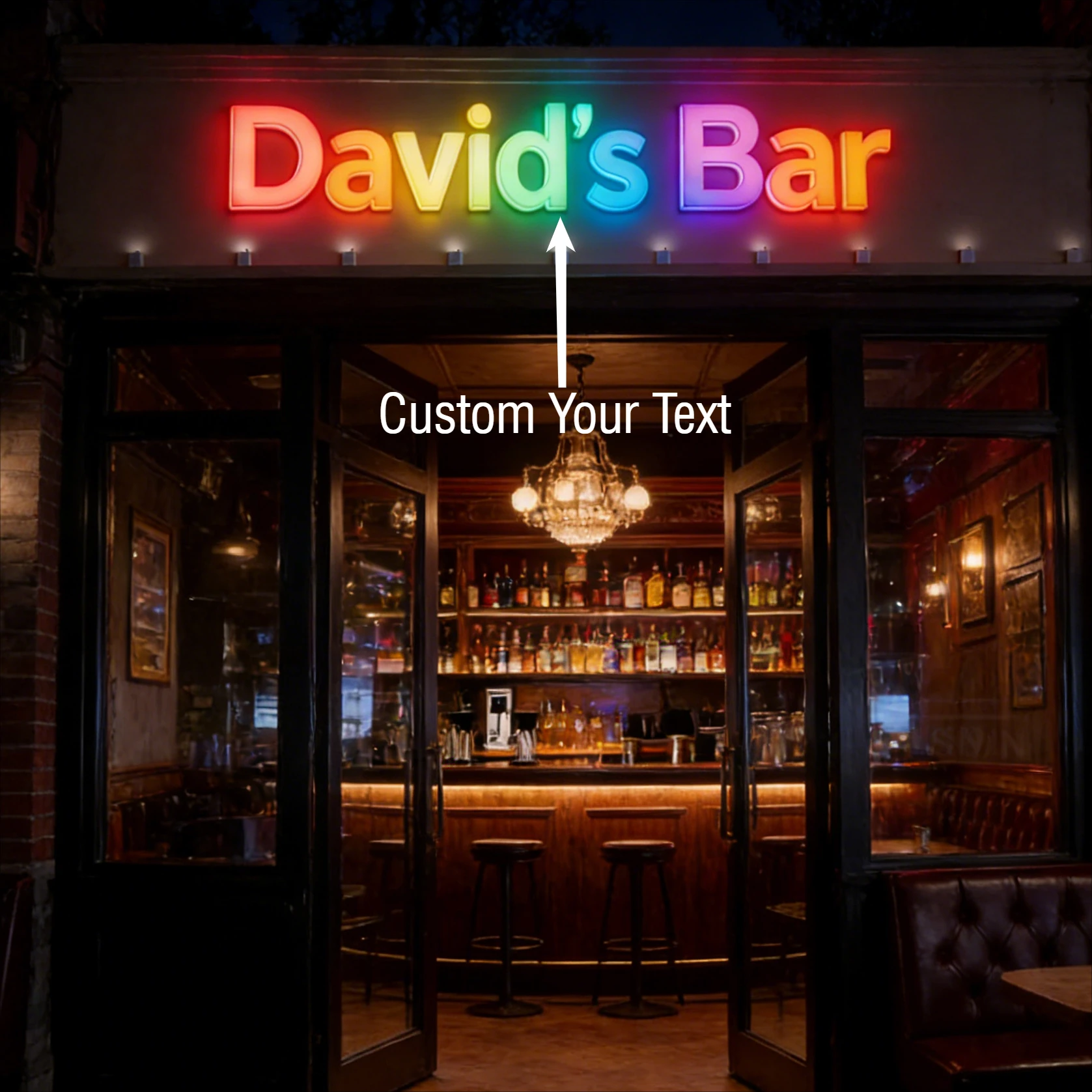 Custom RGB LED Business Sign 3D Metal Letter Illuminated Signage - Backlit/Halo Lit/Front Lit Outdoor Wall Logo Decor Signboard