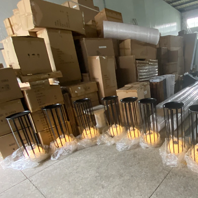 Light Control LED  Solar Lamp Portable LED Table Hotel Sky Garden Restaurant Beach Decor Light Plastic Patio Furniture Riq-FT75