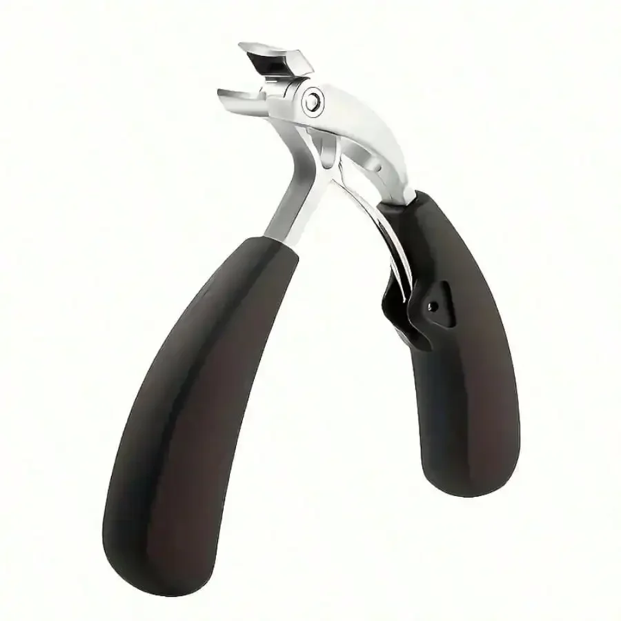 

2Working Days, Heavy-Duty Stainless Steel Nail Clipper, With Curved Blade - Wide Opening,Suitable For Thick Nails, Splash-Proof, Precise Trimming Of Toenails, Ergonomic Long Handle | Elderly Sharp Cutter | Includes Catcher | Ideal Choice For Men And Women