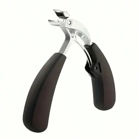 2Working Days, Heavy-Duty Stainless Steel Nail Clipper, With Curved Blade - Wide Opening,Suitable For Thick Nails, Splash-Proof, Precise Trimming Of Toenails, Ergonomic Long Handle | Elderly Sharp Cutter | Includes Catcher | Ideal Choice For Men And Women