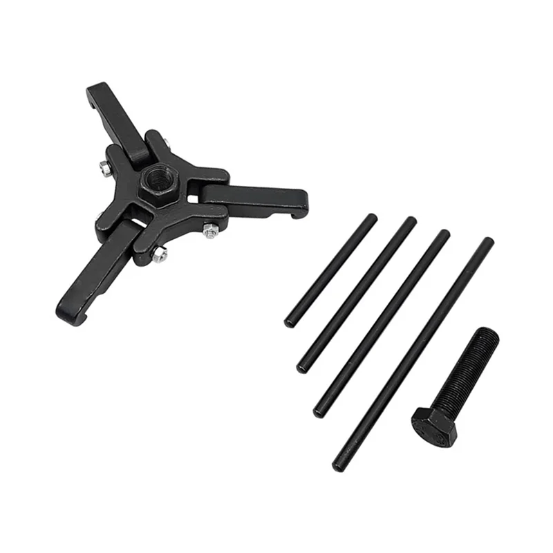 

A04E-3/8In Drive Compatible 3 Jaw Flywheel Crankshaft Pulley Harmonic Balancer Puller Tool Compact Heavy Duty Easy To Use For Ca