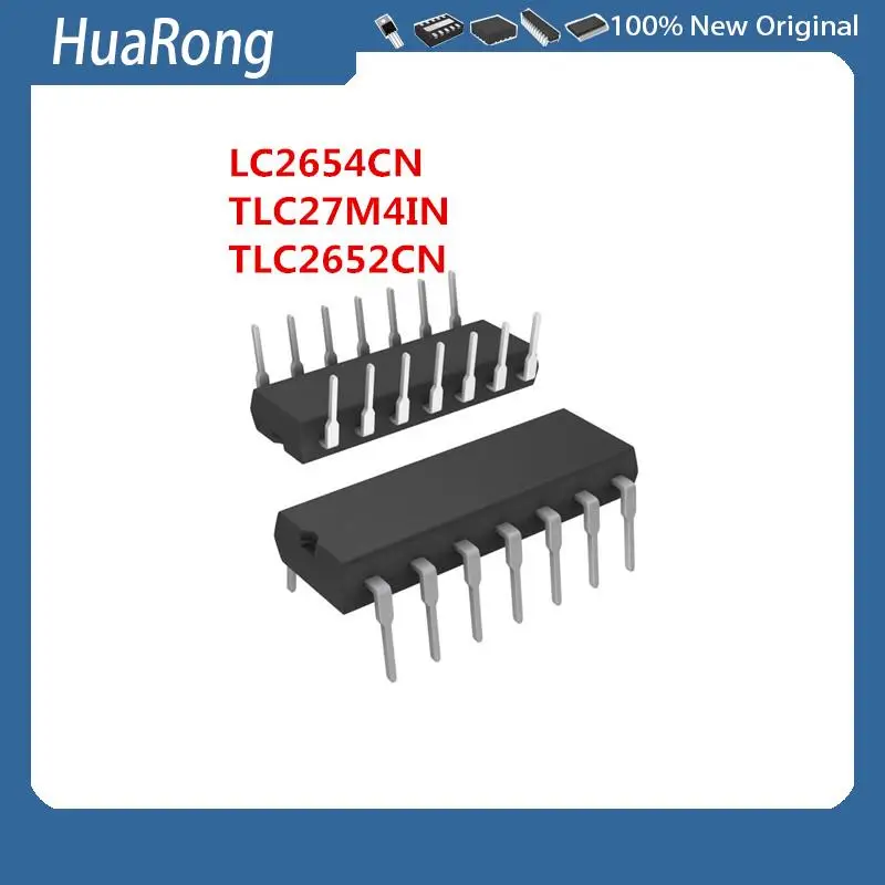 2Pcs/Lot   LC2654CN TLC27M4IN TLC2652CN DIP-14