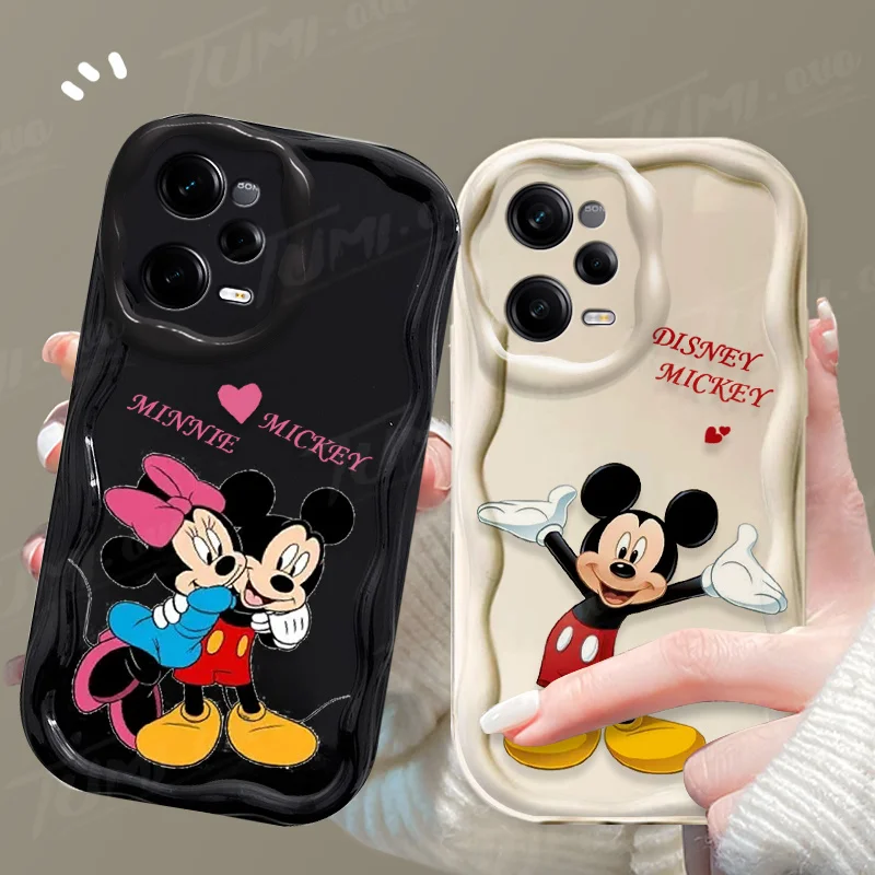 Disney Mickey Mouse Minnie Silicone Case For Xiaomi Redmi Note 13 12 Pro Plus Turbo Speed 12S 12R 11 11S 10 10S 9S 7 8 9 Pro Max