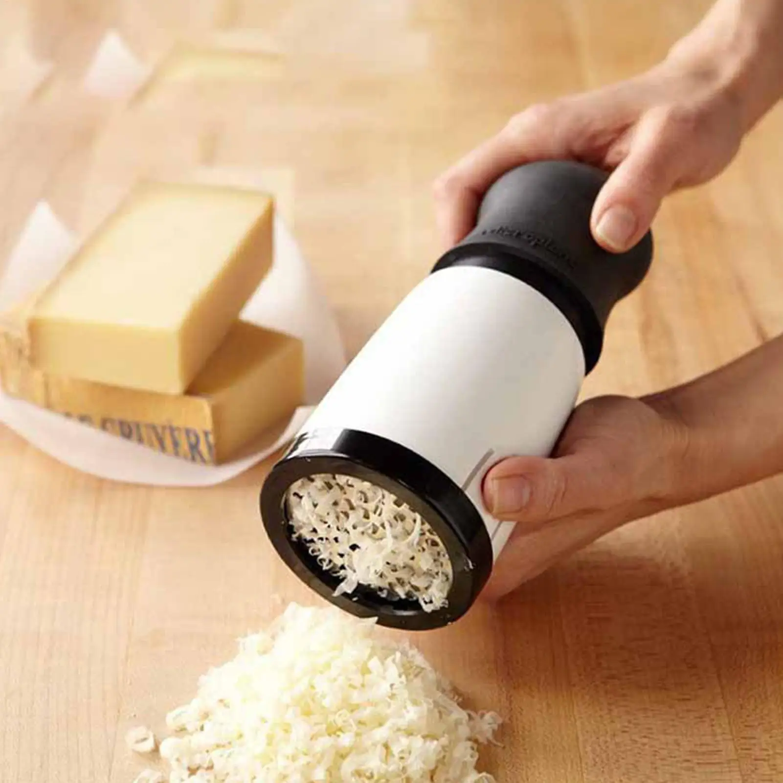 Rotary Cheese Grater Handheld Anti-Slip Hand Crank Multifunctional Food Grater Food-Grade Easy Clean Vegetables Slicer Shredder