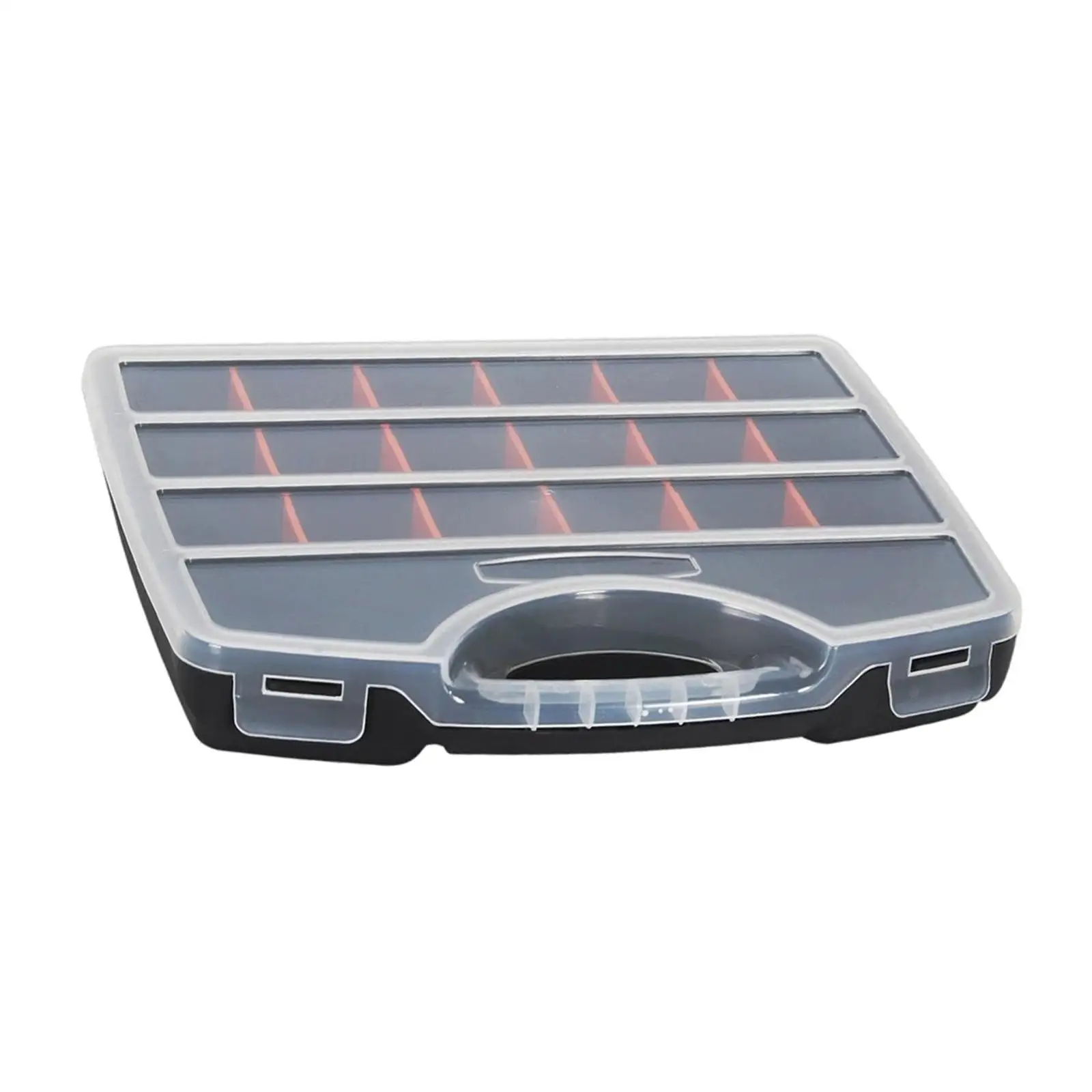 Caja organizadora de herramientas, contenedor de almacenamiento de Hardware con divisores extraíbles, caja de pesca con mosca portátil para cuentas de perno, piezas pequeñas