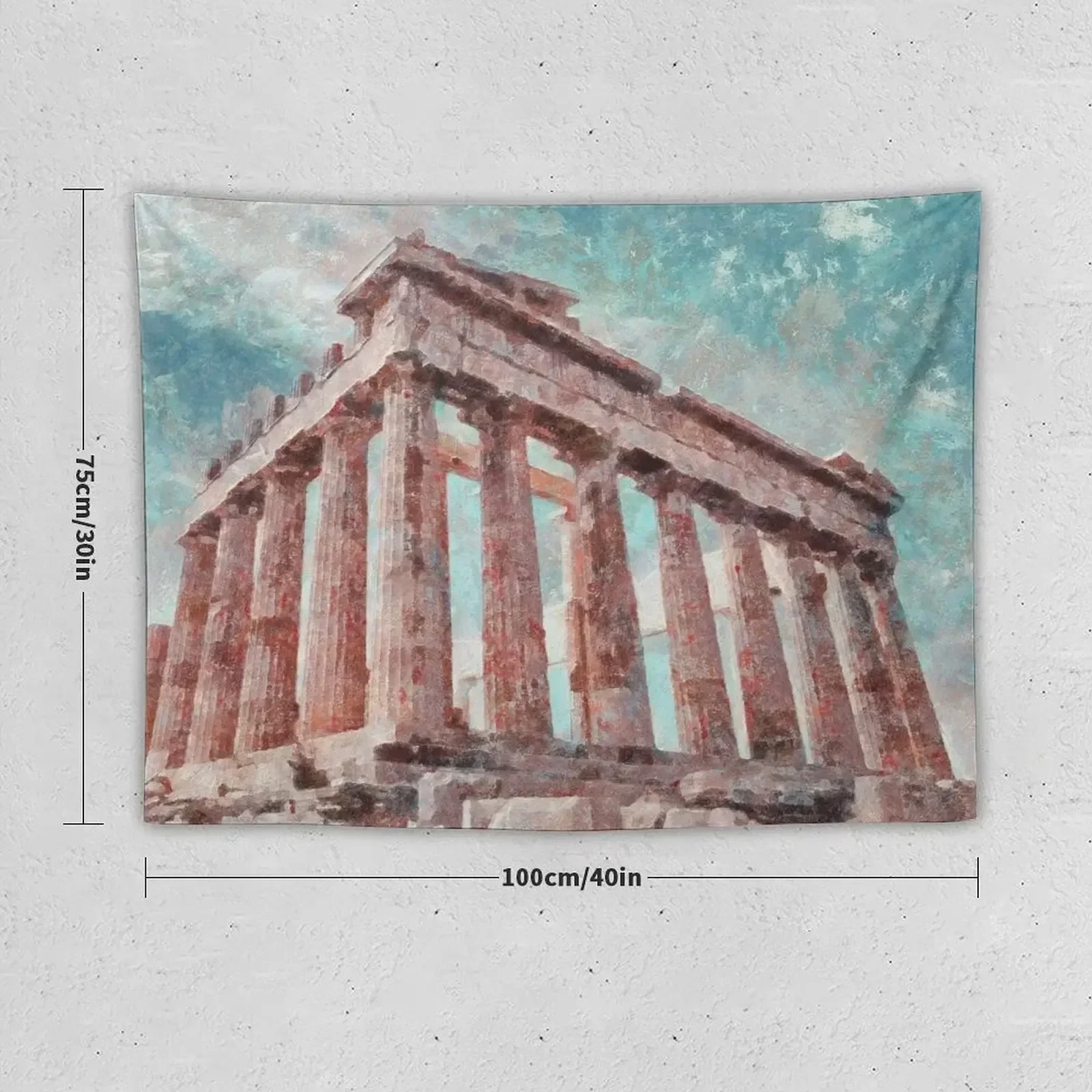 Greek Parthenon Tapestry Wallpapers Home Decor Decoration Wall Bathroom Decor Things To The Room Tapestry