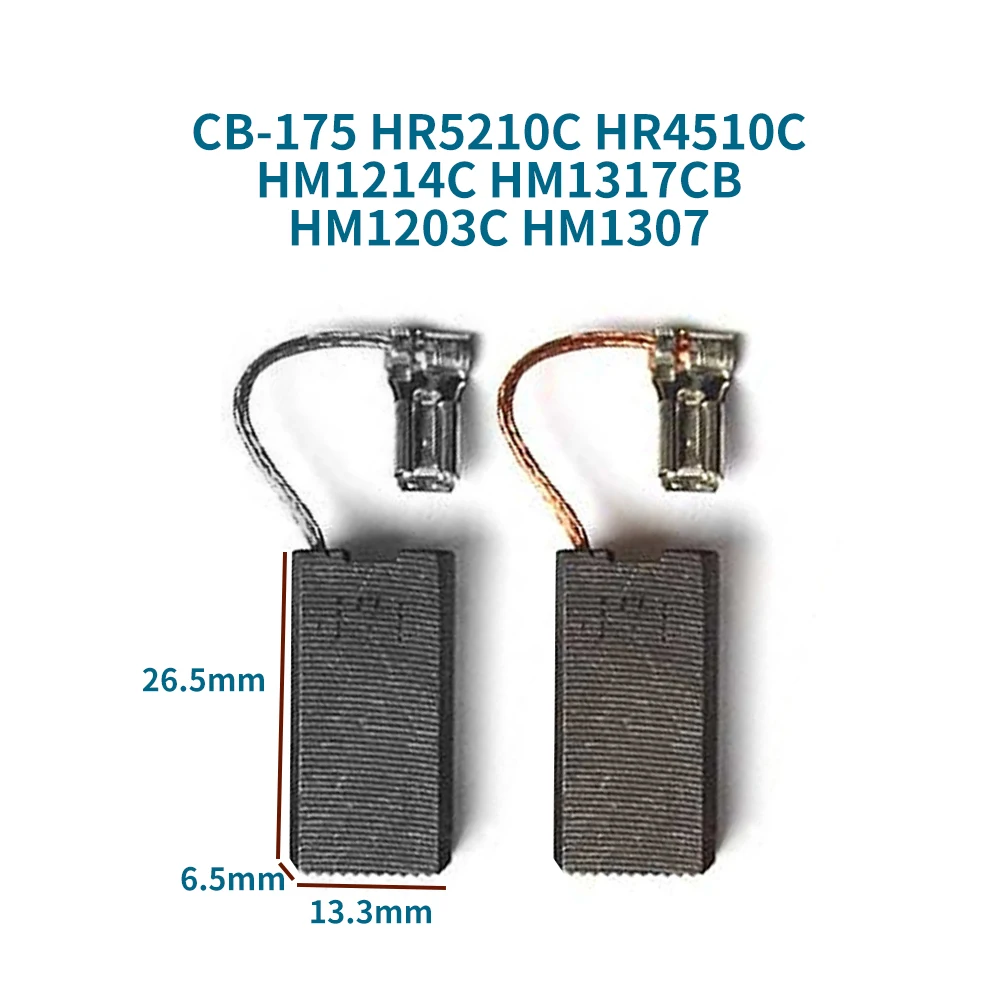

Carbon brushes for Makita CB-175 CB175 HR5210C HR4510C HM1214C HM1317CB HM1203C HM1307 carbon brush accessories for power tools