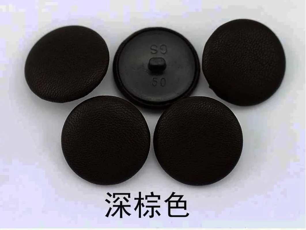 13mm-34mm High-end Sweaters Leather Coats Coats Sofa Buttons Black Brown Cloth Decorative Buttons 50pcs/bag