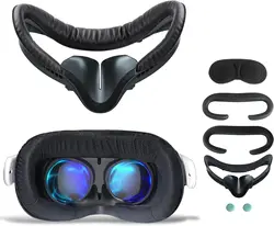 6IN1 VR Cover Fitness Facial Interface Bracket PU Leather Foam Cushion Anti-fogging Sweatproof Face Cover For Oculus Quest 2