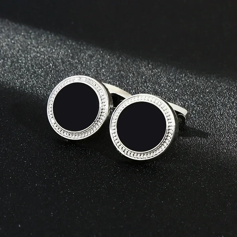 Simple French Cufflinks ผู้ชาย OL สไตล์เสื้อปุ่มพลาสติกอีพ็อกซี่ Cuff Links ขายส่งธุรกิจโปรโมชั่นกิจกรรมของขวัญ