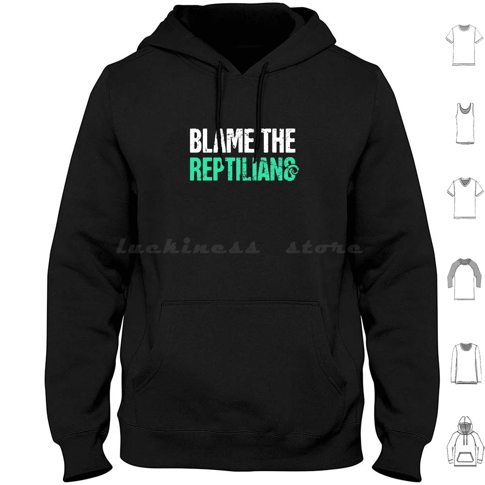 Reptilian Theorist Theory Hoodies Long Sleeve Theory Ufo Illuminati Bigfoot Deep State Government Flat Earth