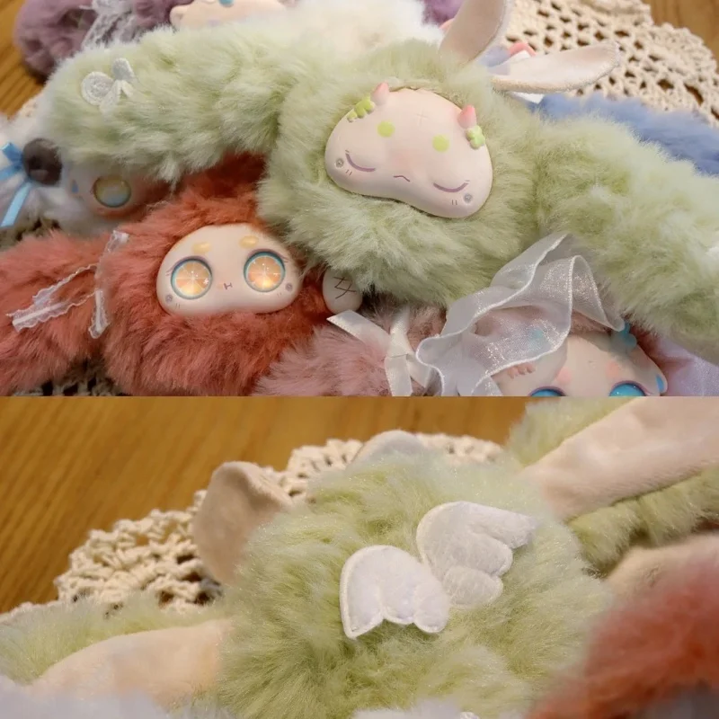 本物のバニーファンタジーワンダーランドシリーズブラインドボックスかわいいぬいぐるみぶら下げ装飾品女の子の誕生日のための理想的な新年のギフト