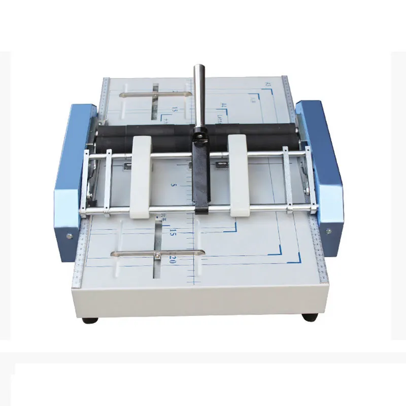 220 V Manual A3 Paper Booklet Riding Saddle Stapler Pamphlet Brochure Binding And Folding Machine for Print Shop Office