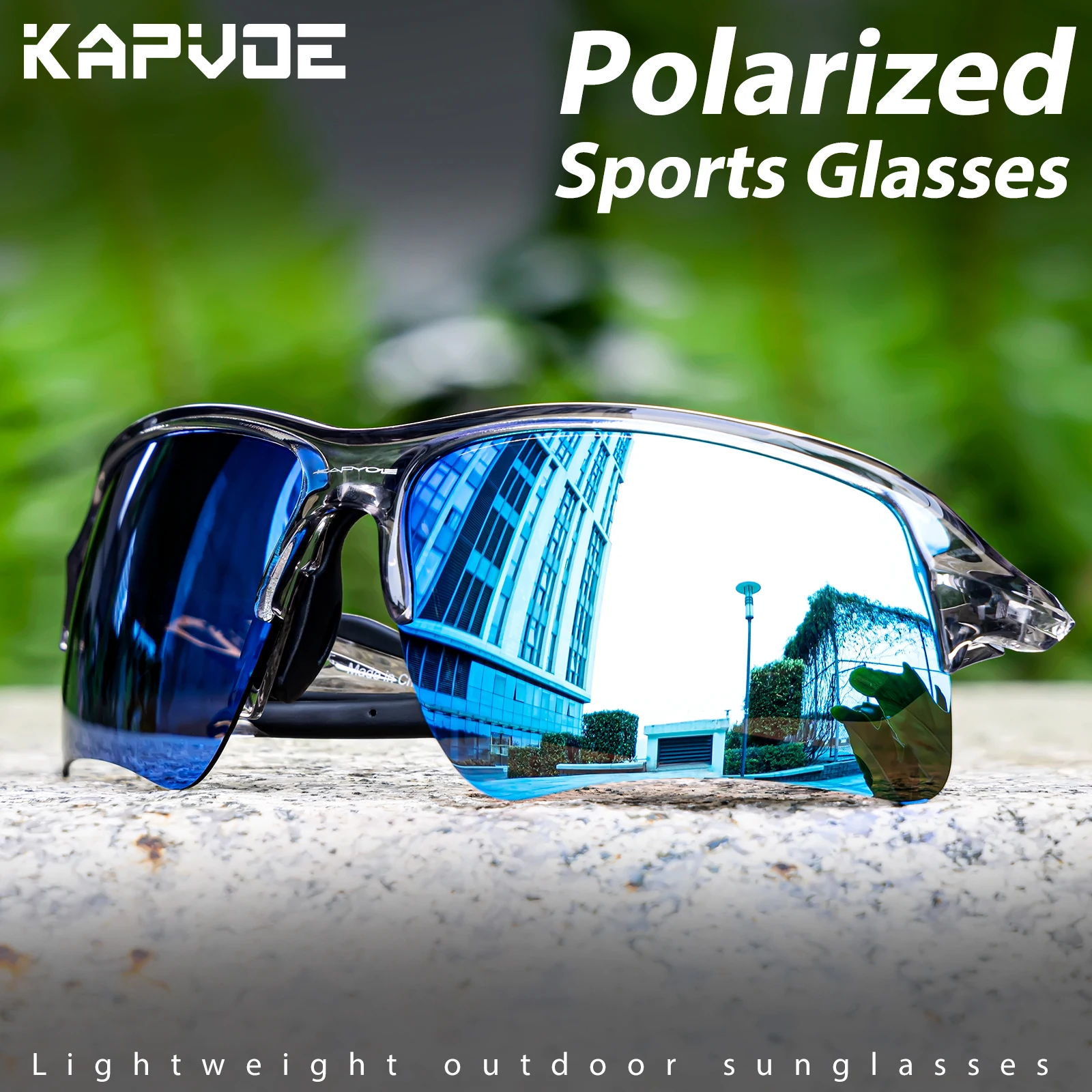 

Kapvoe Outdoor Riding Glasses Polarized Sunglasses UV400 Goggles Hiking Fishing Eyewear Men Women Sports Cycling Eyewear