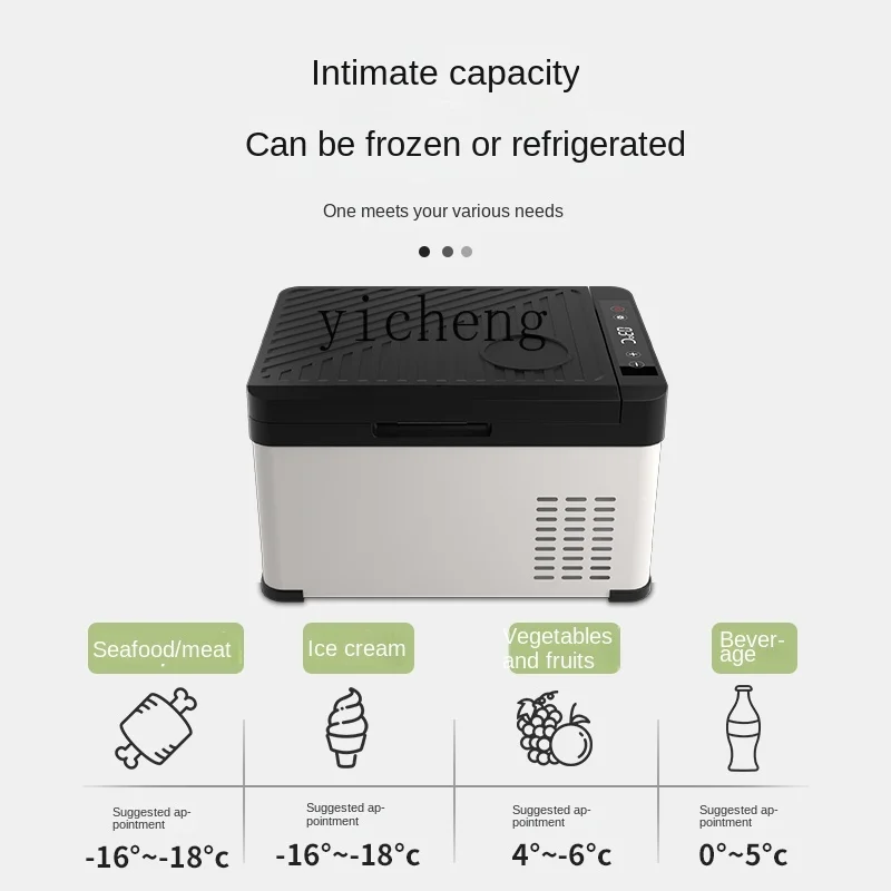Car Refrigerator 12 V24v Dual Use in Car and Home Compressor Refrigeration Refrigeration Refrigeration Car
