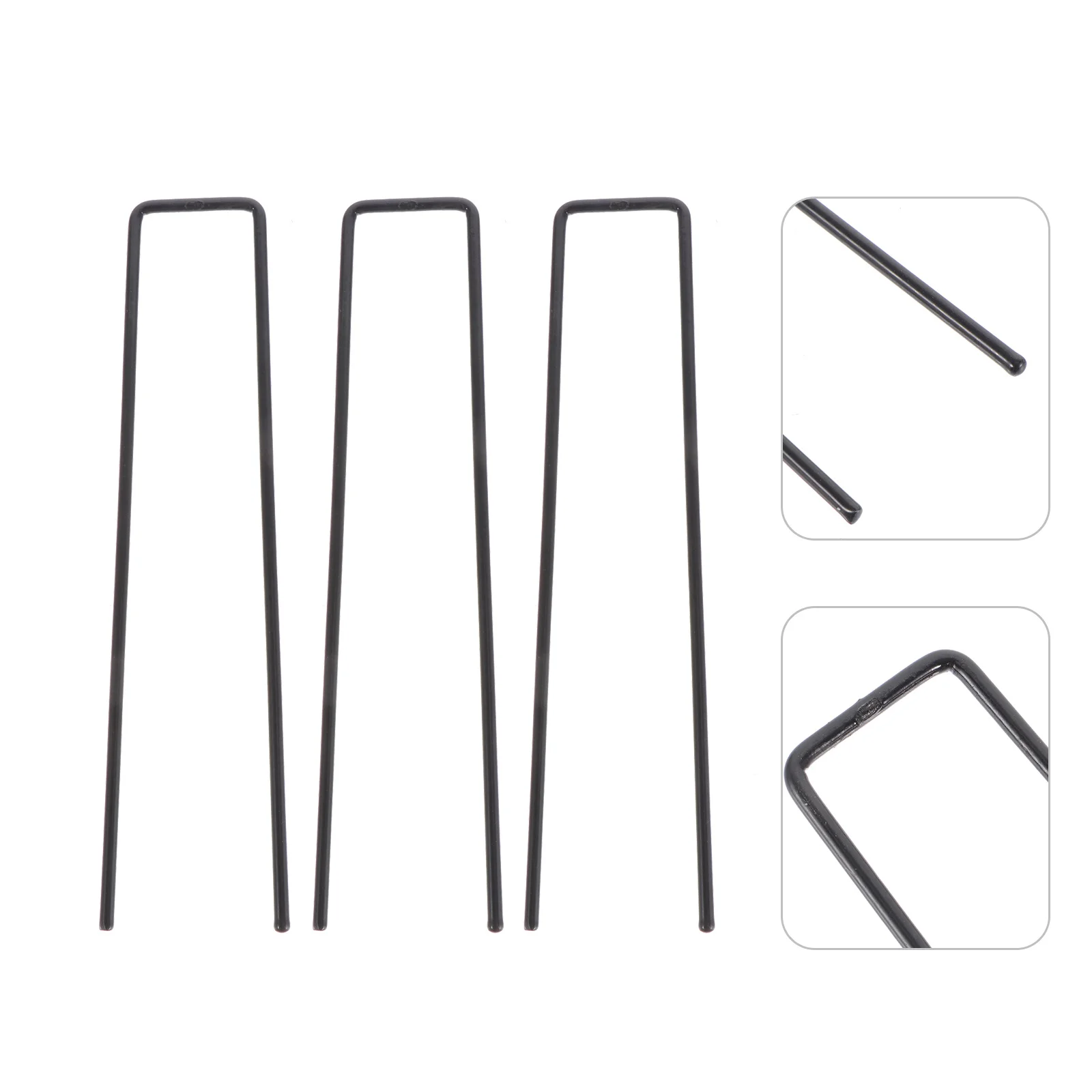 

20Pcs U-Shaped Stakes Gardening Lawn Fixer Strong Iron Material Anti-Rust Tent Canopy Tarp Landscape Tools U-Shaped Stakes