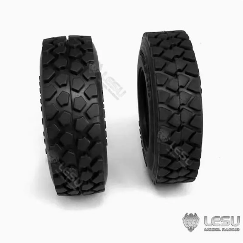 LESU 1/14 Truck Tamiya Trailhead Gravel Tire Skin Mud Dump Truck 85MM Diameter Tire Model Accessories