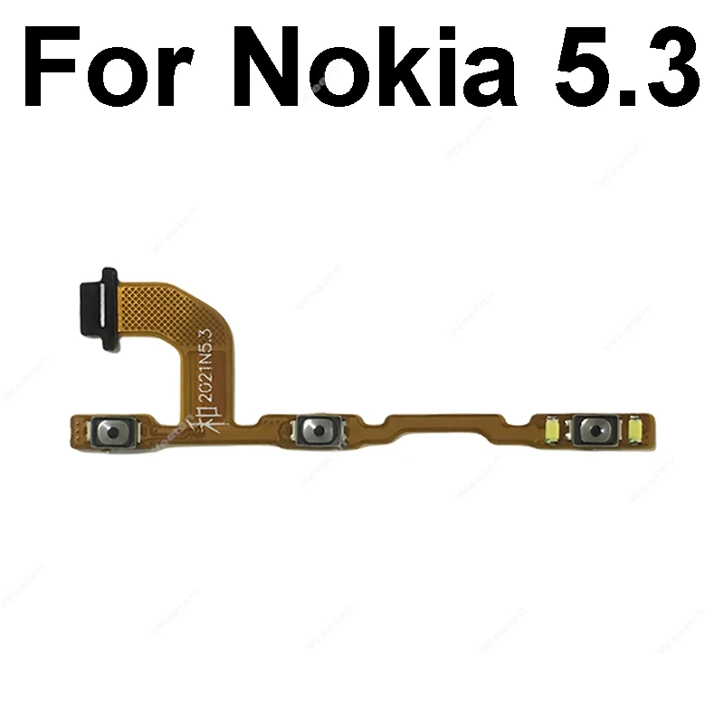 Volume Power Flex Cable For Nokia 2.2 3.2 4.2 6.2 1.3 2.3 5.3 8.3 1.4 2.4 3.4 5.4 Power Volume Side Button Flex Ribbon Parts