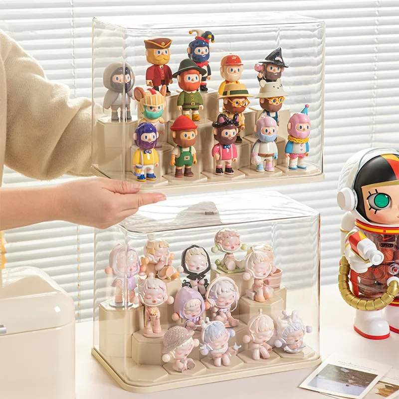 Transparent Acrylic Display Case for Action Figures Dustproof Storage Display Cabinet for Collectibles Figures Models Doll Toys