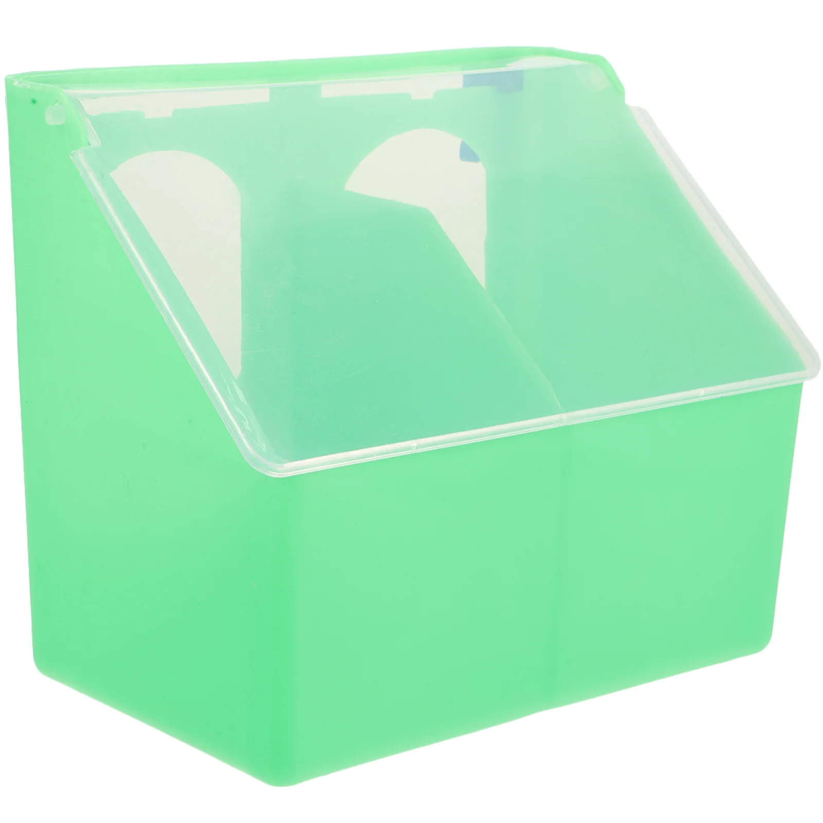 

Water Dispenser Hanging Box Trough Bird Feeder for Cage Food Parakeet Parrot Accessories Light Green Cockatiel Feeders