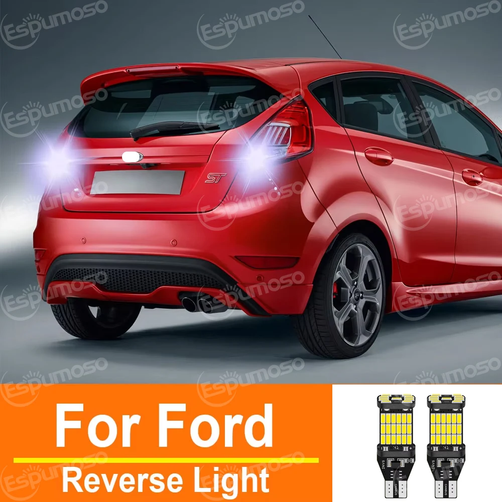 2pcs LED Backup Light Blub Reverse Lamp W16W T15 921 Canbus For Ford Fiesta 6 7 Focus 3 Fusion Galaxy Kuga 2 Mondeo 5 Puma