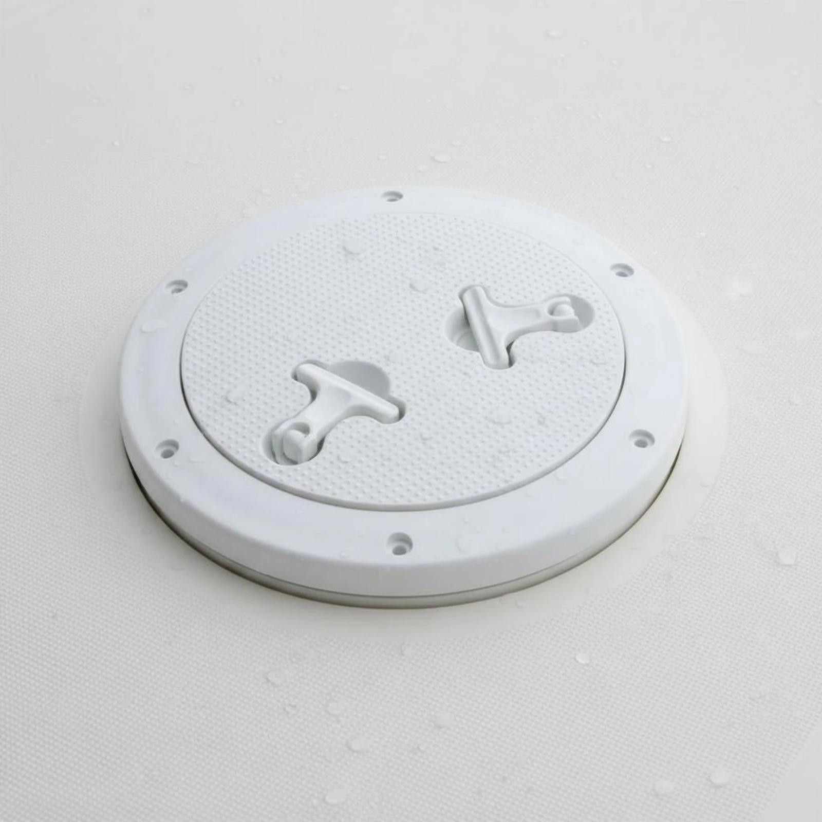 

Boat Deck Hatch Cover Waterproof Round Hatch Lid Non Slip Deck Plate Weather-Tight Marine Entry Panel Easy to Install for Yacht
