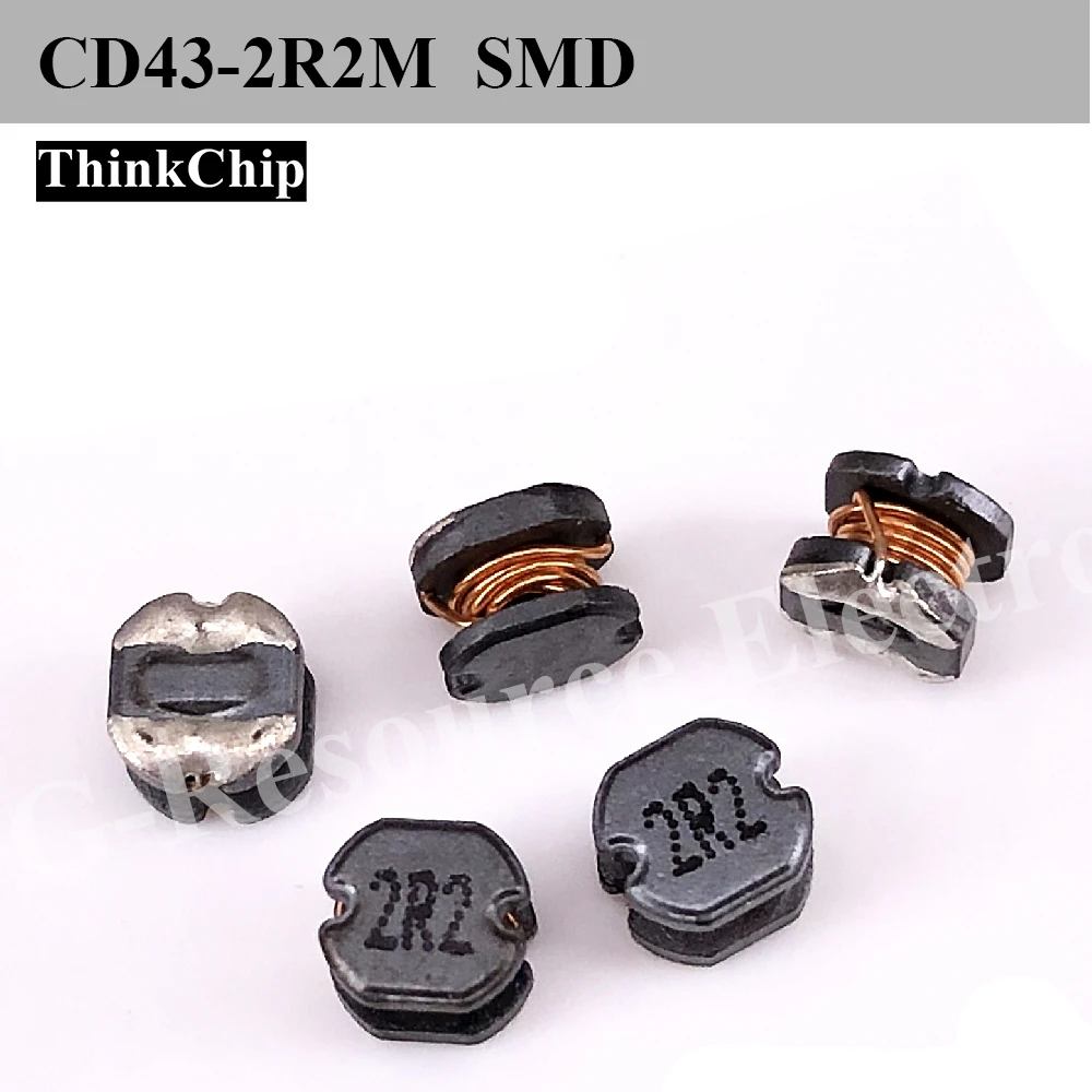 (10 шт.) CD43-1R0M/1R5M/2R2M/3R3M/4R4M/6R8M/100M/150M-T Индуктор силовой для поверхностного монтажа, неэкранированный