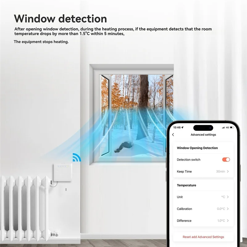Il termostato FORW-Smart ZIGBEE supporta Ecowatt, telecomando tramite app compatibile con Alexa e Google Home