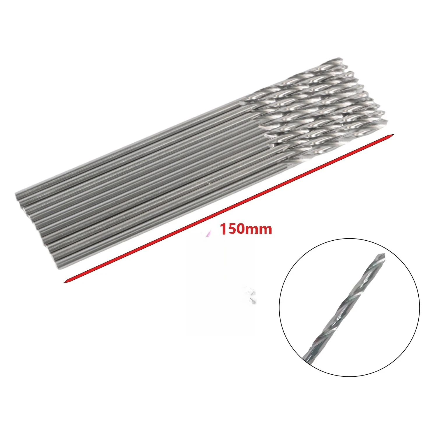 Brocas ortopédicas  acero inoxidable, 10 Uds., 0,8mm-3,8mm, 150mm, instrumentos ortopédicos  perforación helicoidal  mascota