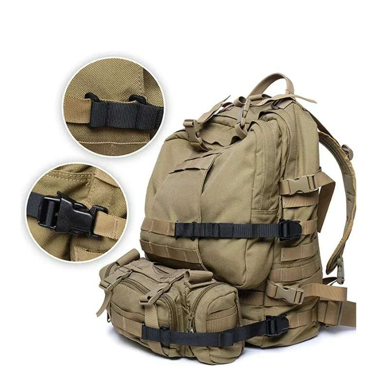 Imagem -03 - Correias de Compressão Molle com Clipes de Fivela Tactical Gear Mochila Acessório de Bagagem Pcs