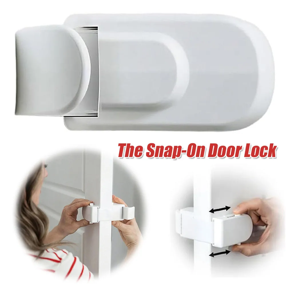 

1/2 шт. Защитный замок-фиксатор для дверных ручек без инструментов и сверления, детский замок-ограничитель от защемления пальцев, стопор для дверей шкафов и кладовок