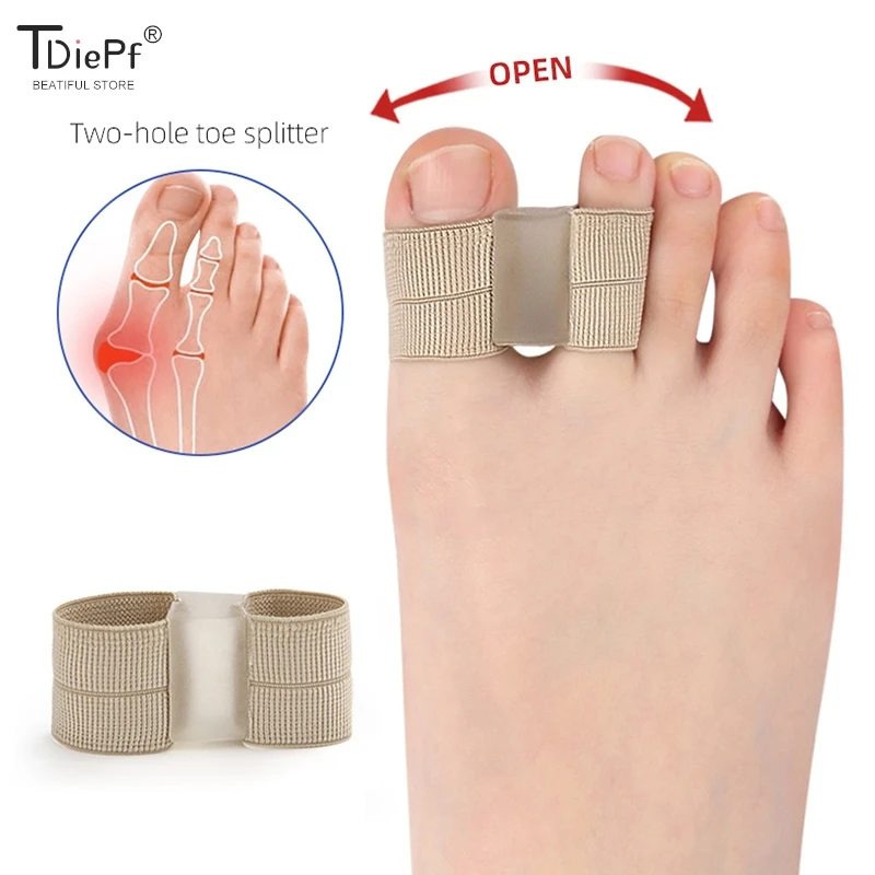 1Pc Teen Separator Voetverzorging Tool Siliconen Strooier Separator Bunion Hallux Valgus Corrector Duim Vinger Correctie Stijltang