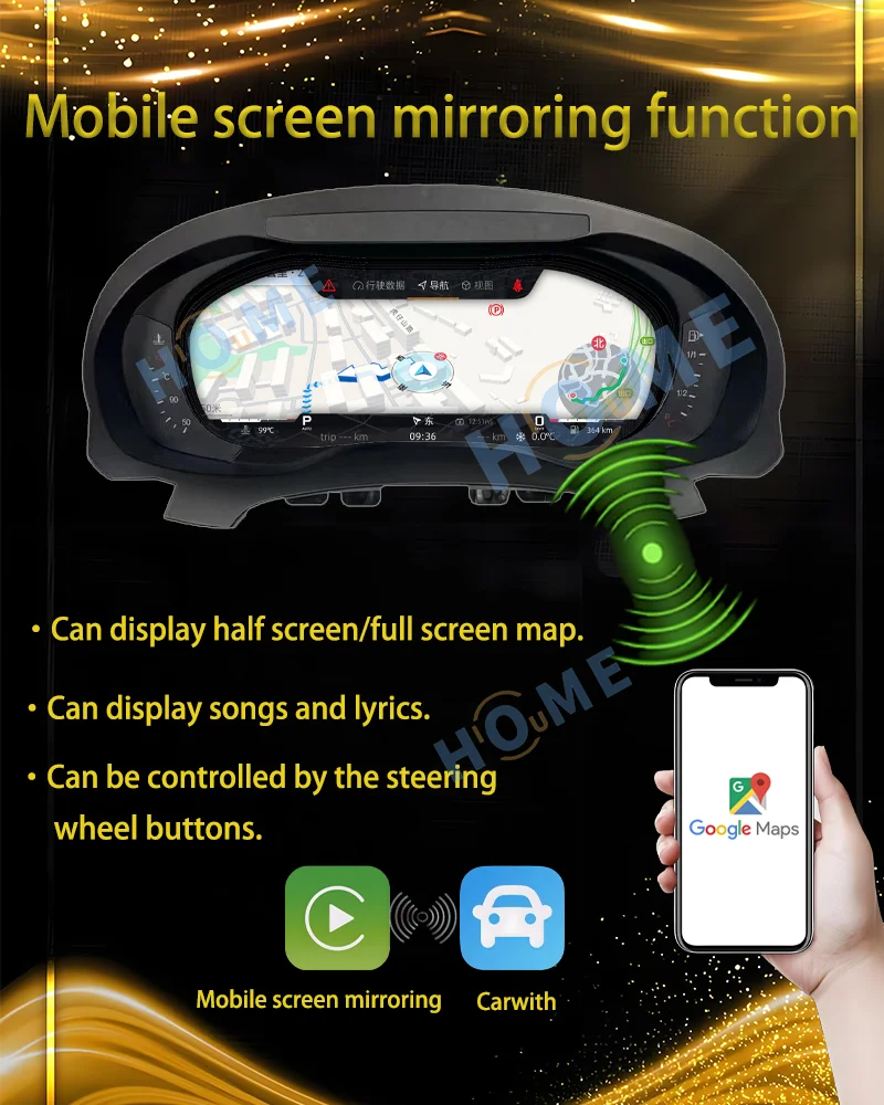 Digital Dashboard Panel Virtual Instrument Cluster CockPit LCD Speedometer for VW Golf 7 Golf 6 GTI Passat B8 B7 B6 CC Scirocco