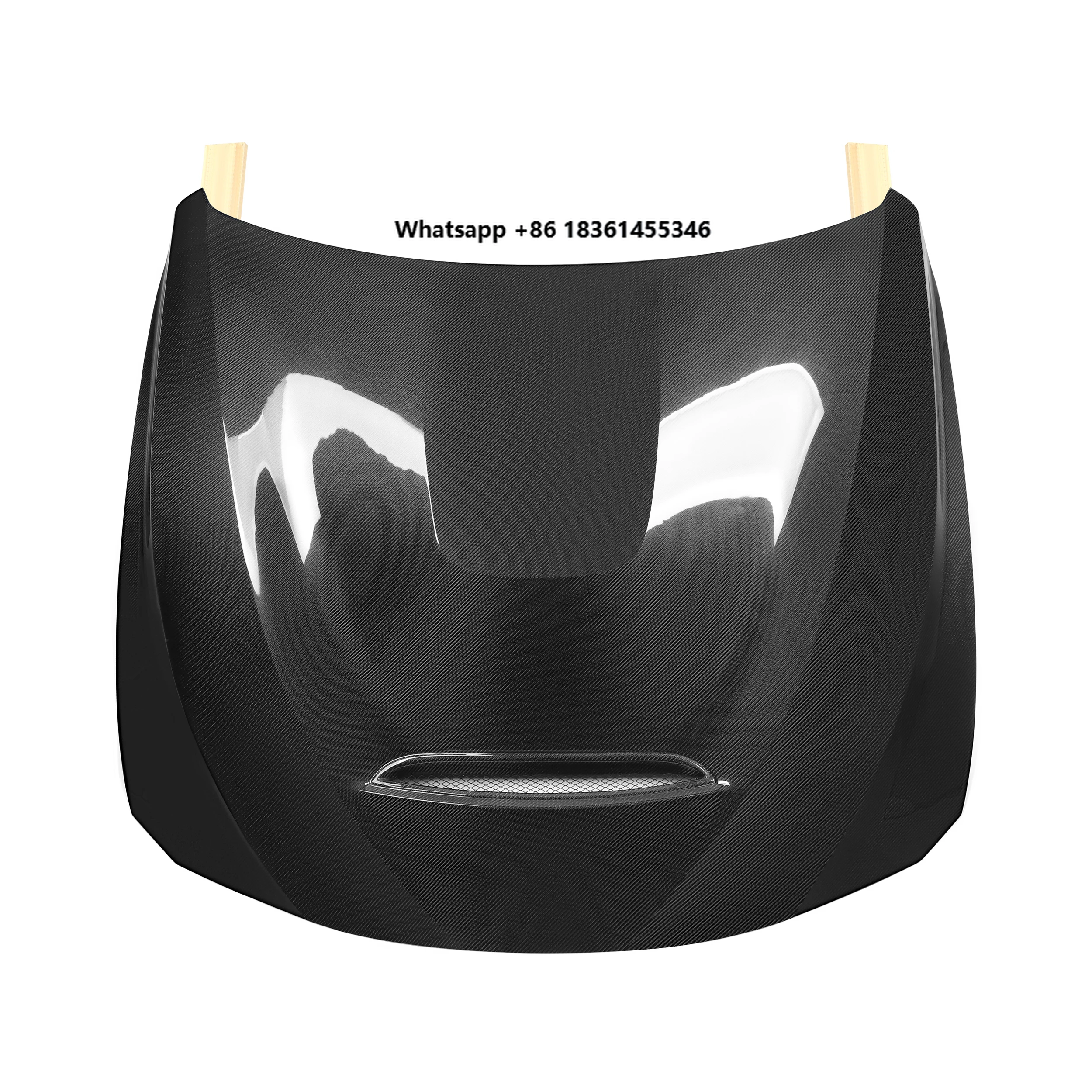 

Wet Carbon Fiber Car Parts GTS Style Gloss Black Front Hood for F30 F32 F33 F36 2012-2018 Front Bonnet Hood