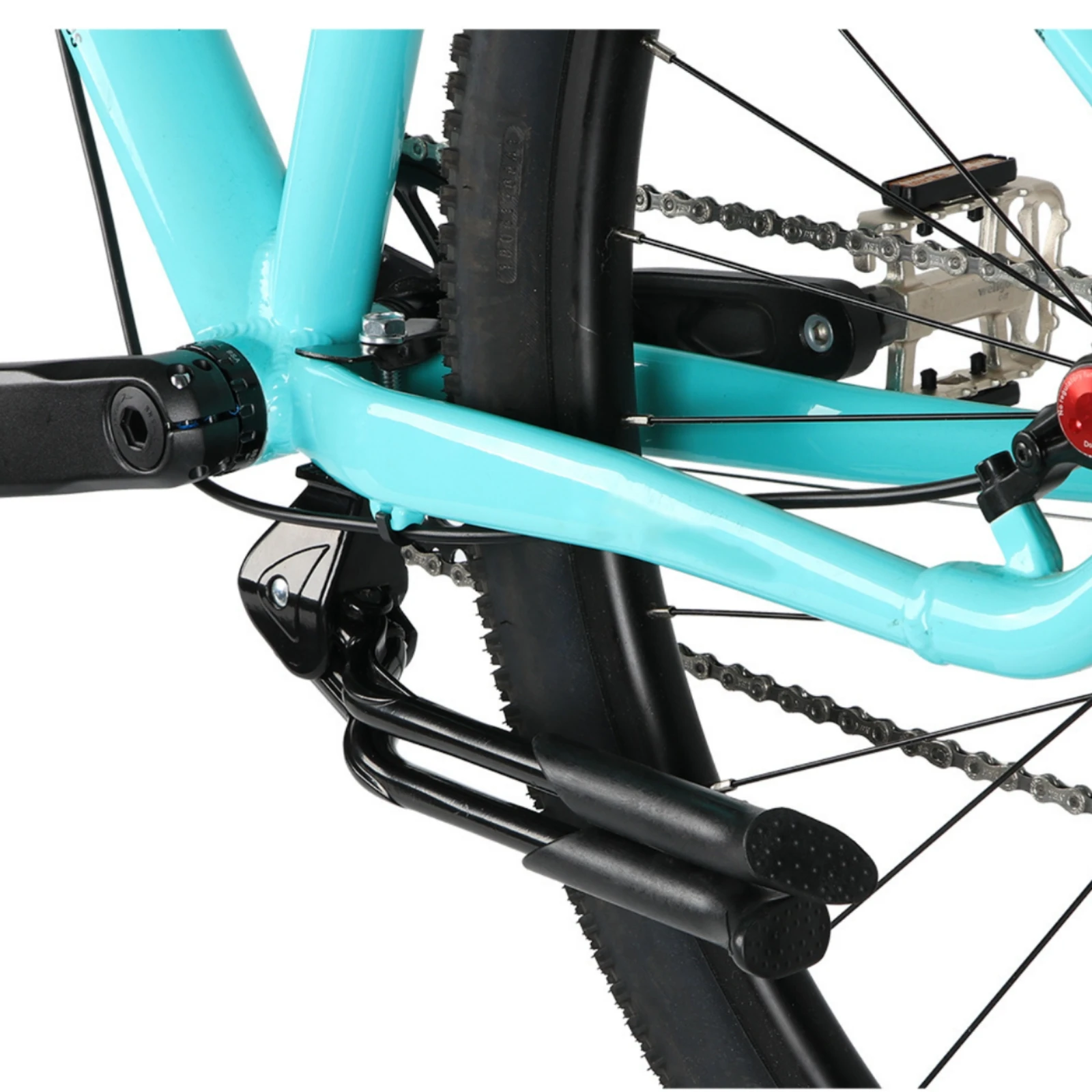 

Double-Leg Kickstand Coil-Driven-Loaded Adjustable Bike Kickstand Folding Bike Stand Aluminum Alloy Foldable