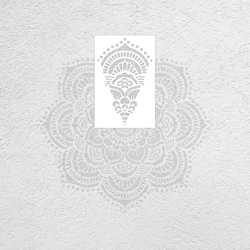 초대형 원형 그림 스텐실 만다라 큰 벽 꽃 바닥 템플릿, 90cm-130cm, 페인트 벽돌 벽 템플릿 S208