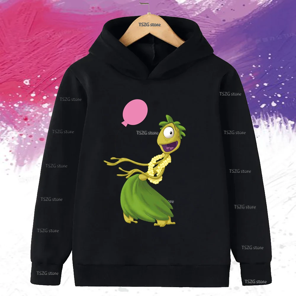 الخريف ديزني غرزة مطبوعة الاطفال هوديس موضة عادية الأطفال مقنعين طويلة الأكمام الفتيات الفتيان Harajuku الصوف بلوزات