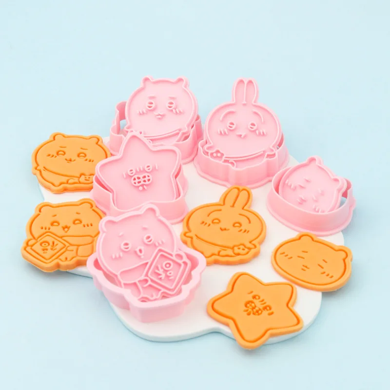 New 3D Cartoon Simulation Biscuit Mold Little Eight Usagi Chii Kawa Cookie Press Cutting Mold Baking Tool Y2k Fashion Toys Anime
